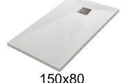 150x80 cm Extra-Flat Resin Shower Tray TECNIK