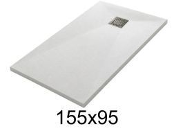 155x95 cm Extra-Flat Resin Shower Tray TECNIK