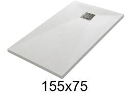 155x75 cm Extra-Flat Resin Shower Tray TECNIK
