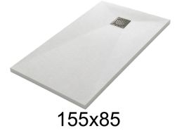 155x85 cm Extra-Flat Resin Shower Tray TECNIK