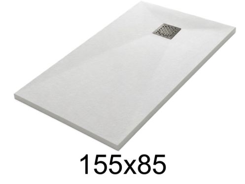 155x85 cm Extra-Flat Resin Shower Tray TECNIK