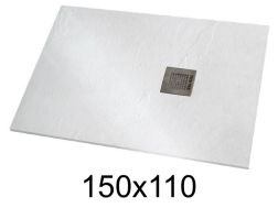 Shower tray 150x110 cm extra-flat resin - VERONE XL