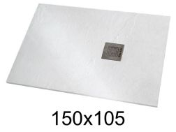 Shower tray 150x105 cm extra-flat resin - VERONE XL