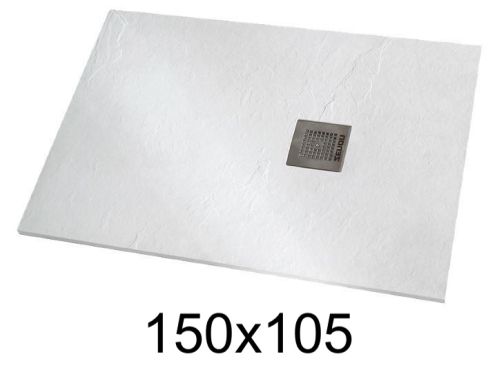 Shower tray 150x105 cm extra-flat resin - VERONE XL