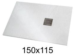 Shower tray 150x115 cm extra-flat resin - VERONE XL