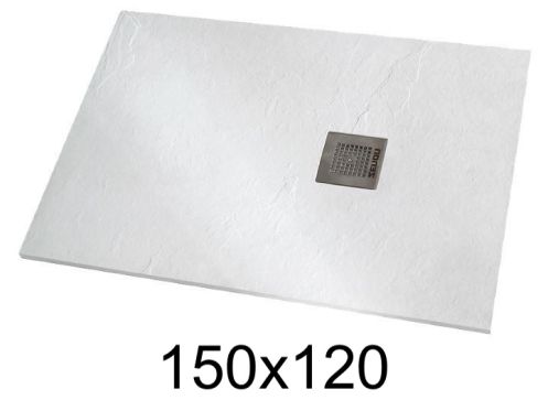 Shower tray 150x120 cm extra-flat resin - VERONE XL
