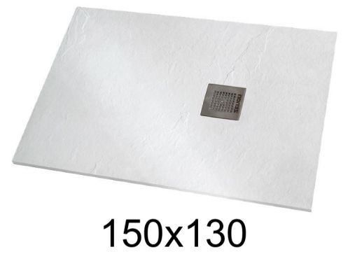 Shower tray 150x130 cm extra-flat resin - VERONE XL