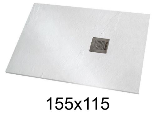 Shower tray 155x115 cm extra-flat resin - VERONE XL