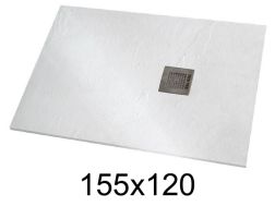 Shower tray 155x120 cm extra-flat resin - VERONE XL