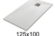 125x100 cm Extra-Flat Resin Shower Tray – TECNIK