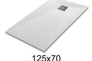 125x70 cm Extra-Flat Resin Shower Tray TECNIK