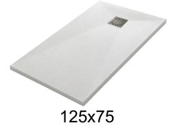125x75 cm Extra-Flat Resin Shower Tray TECNIK