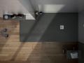 130x100 cm Extra-Flat Resin Shower Tray TECNIK