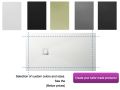 130x100 cm Extra-Flat Resin Shower Tray TECNIK