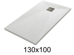 130x100 cm Extra-Flat Resin Shower Tray – TECNIK