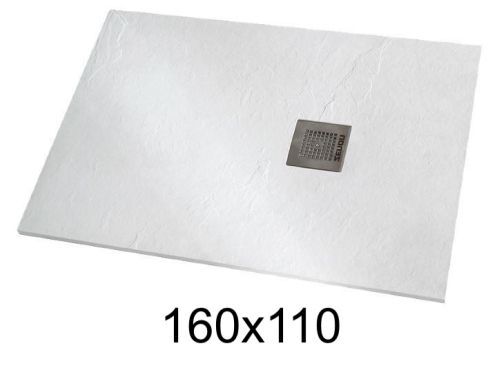 Shower tray 160x110 cm extra-flat resin - VERONE XL