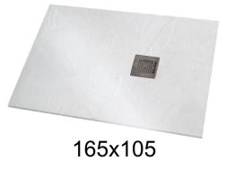 Shower tray 165x105 cm extra-flat resin - VERONE XL