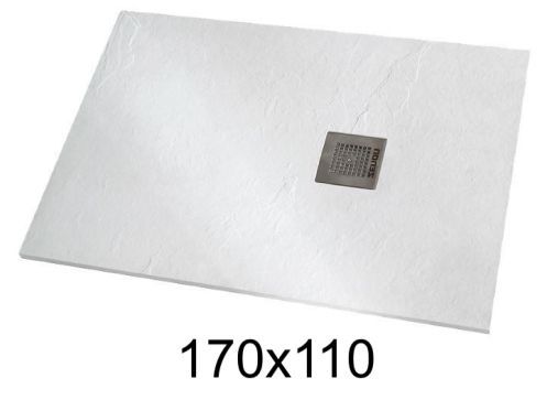 Shower tray 170x110 cm extra-flat resin - VERONE XL