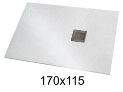 Shower tray 170x115 cm extra-flat resin - VERONE XL