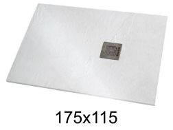 Shower tray 175x115 cm extra-flat resin - VERONE XL