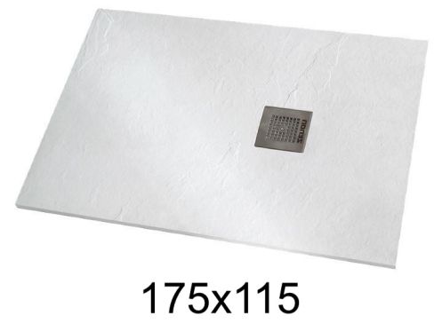Shower tray 175x115 cm extra-flat resin - VERONE XL