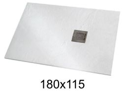 Shower tray 180x120 cm extra-flat resin - VERONE XL