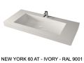 Custom-made suspended or built-in vasin top – NEW YORK 60