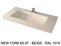 Custom-made suspended or built-in vasin top – NEW YORK 60