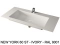 Custom-made suspended or built-in vasin top – NEW YORK 60