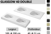 Suspended or built-in design double sin – GLASGOW DOUBLE 40