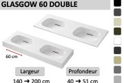 Suspended or built-in design double sin – GLASGOW DOUBLE 60