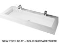 Custom-made suspended or built-in vasin top – NEW YORK 90