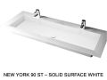 Custom-made suspended or built-in vasin top – NEW YORK 90