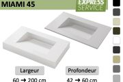 Suspended or custom-made built-in gutter tray – MIAMI 45