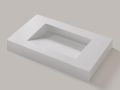 Suspended or custom-made built-in gutter tray – MIAMI 60