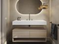 Suspended or custom-made built-in gutter tray – MIAMI 60
