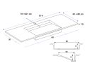 Suspended or custom-made built-in gutter tray – MIAMI 60