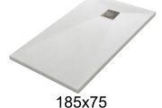 185x75 cm Extra-Flat Resin Shower Tray TECNIK