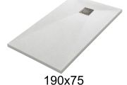 190x75 cm Extra-Flat Resin Shower Tray TECNIK