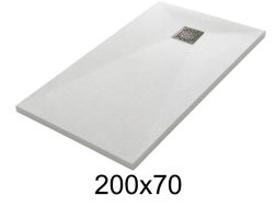 200x70 cm Extra-Flat Resin Shower Tray TECNIK