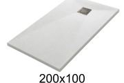 200x100 cm Extra-Flat Resin Shower Tray TECNIK