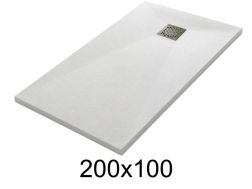200x100 cm Extra-Flat Resin Shower Tray TECNIK