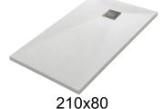 210x80 cm Extra-Flat Resin Shower Tray TECNIK