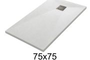 75x75 cm Extra-Flat Resin Shower Tray TECNIK