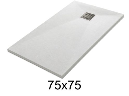 75x75 cm Extra-Flat Resin Shower Tray TECNIK
