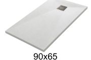 90x65 cm Extra-Flat Resin Shower Tray TECNIK