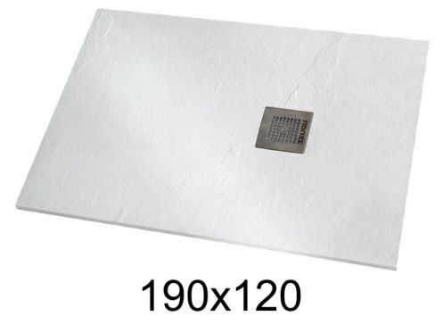 Shower tray 190x120 cm extra-flat resin - VERONE XL