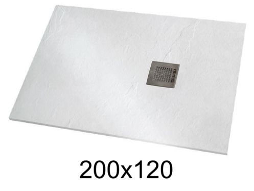 Shower tray 200x120 cm extra-flat resin - VERONE XL
