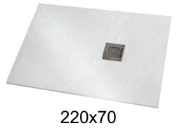 Shower tray 220x70 cm extra-flat resin - VERONE XL