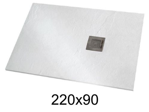 Shower tray 220x90 cm extra-flat resin - VERONE XL